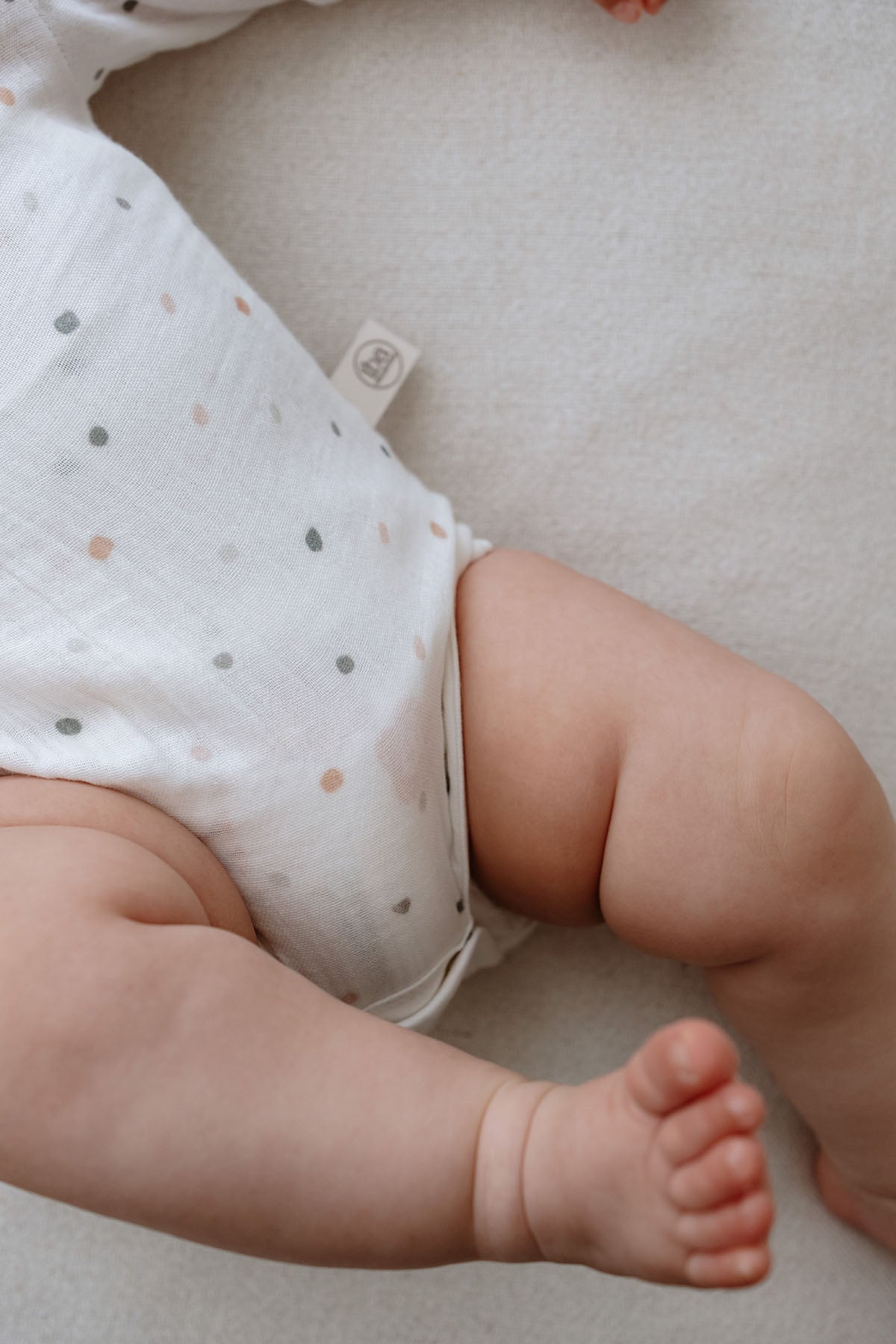Müslin Kruvaze Body  | Green Dots image 3