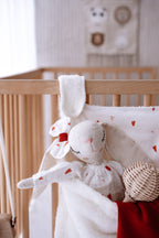 Beşik Yanı Düzenleyici Peluş Torba | Red Hearts image 4