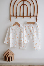İnterlok Pijama Takımı  | Peachy Flowers image 7
