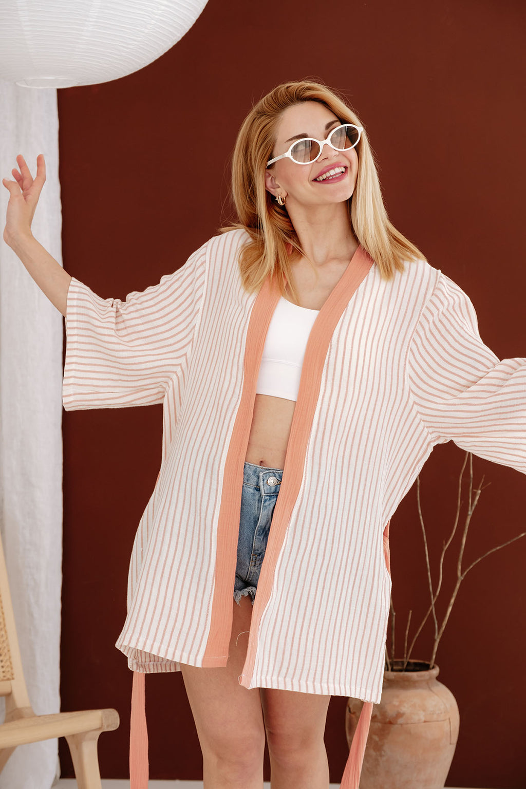 2 Kat Müslin Kimono image 7