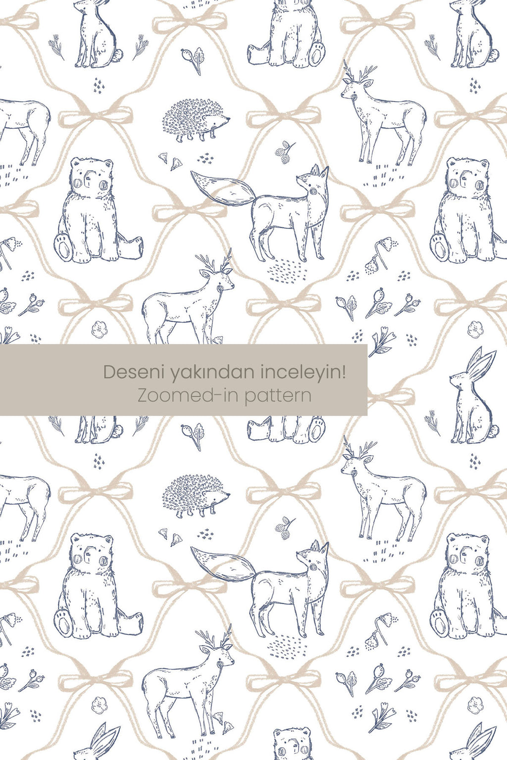 Anne Yanı Nevresim Takımı (60x100)  | Forest Tales image 6