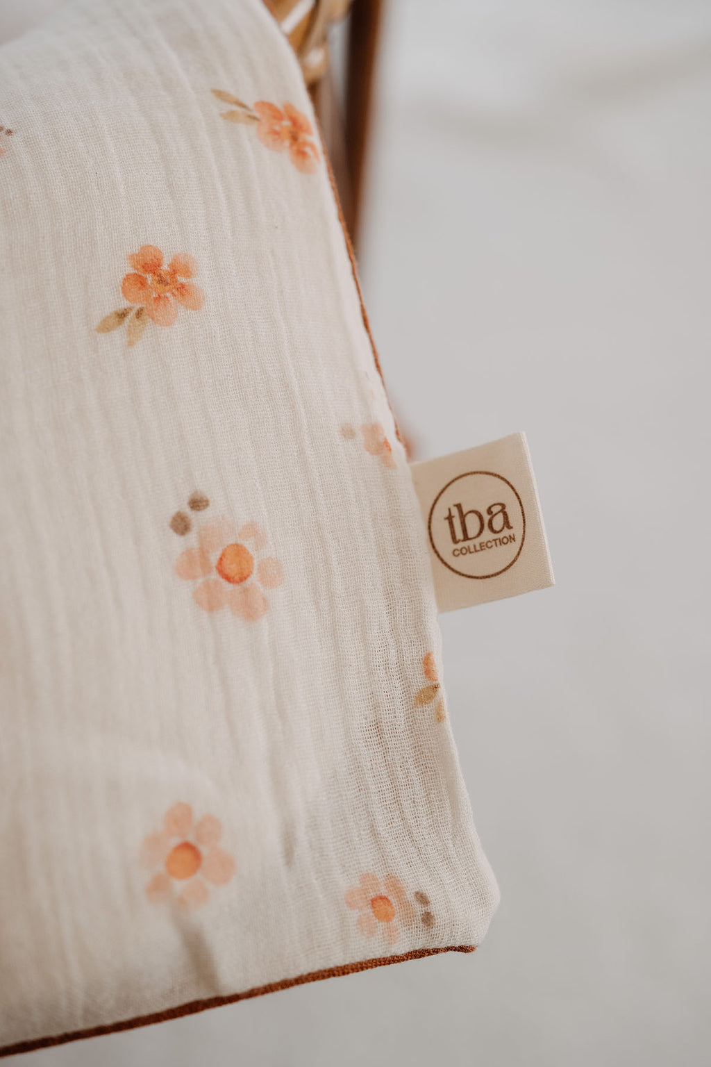 Bebek Boy Nevresim Müslin Takımı (100x150)  |  Peachy Flowers image 5