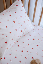 Lastikli Çarşaf Seti  |  Red Hearts image 2