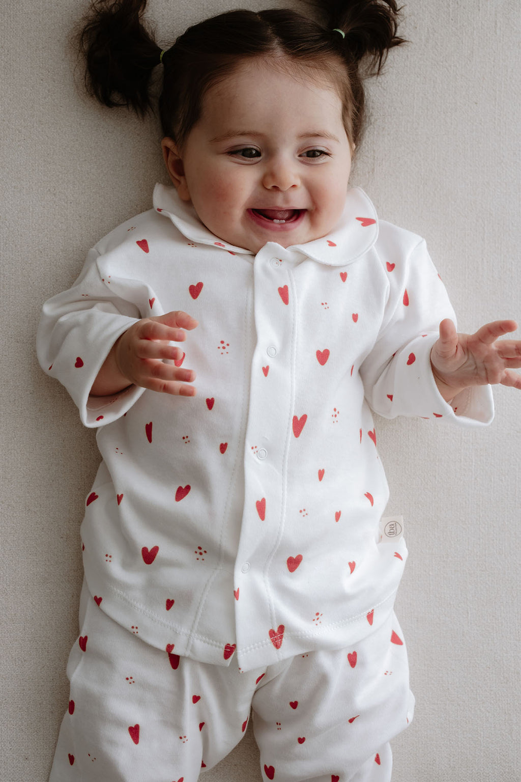 İnterlok Pijama Takımı  | Red Hearts image 6