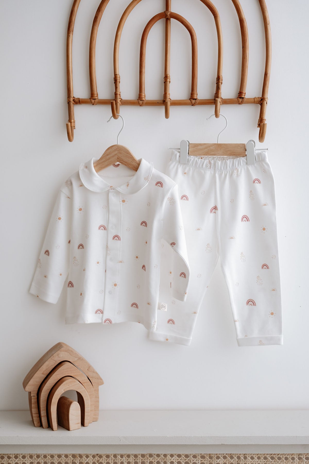 İnterlok Pijama Takımı  | Boho Rainbow image 7