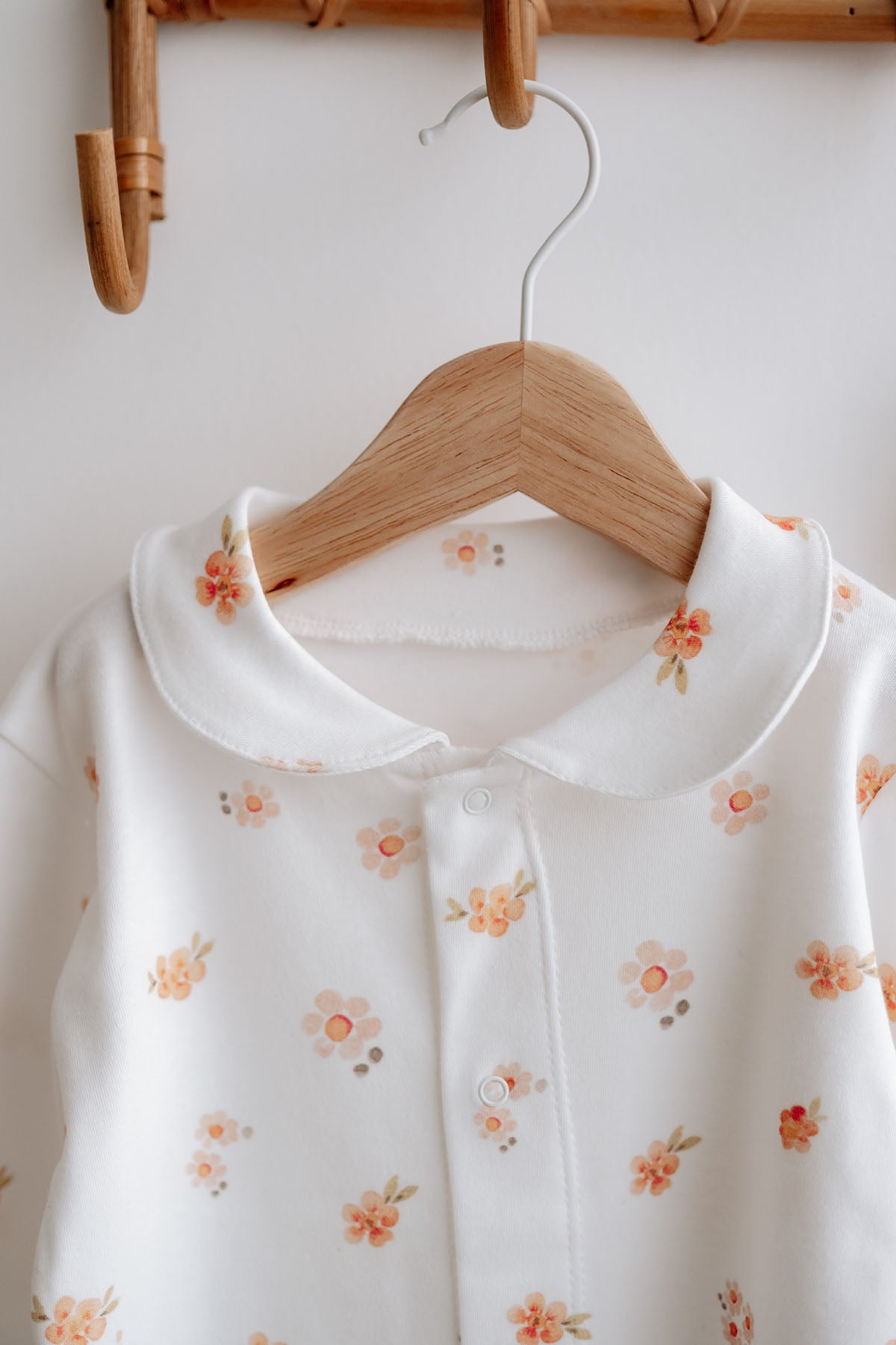 İnterlok Pijama Takımı  | Peachy Flowers image 2