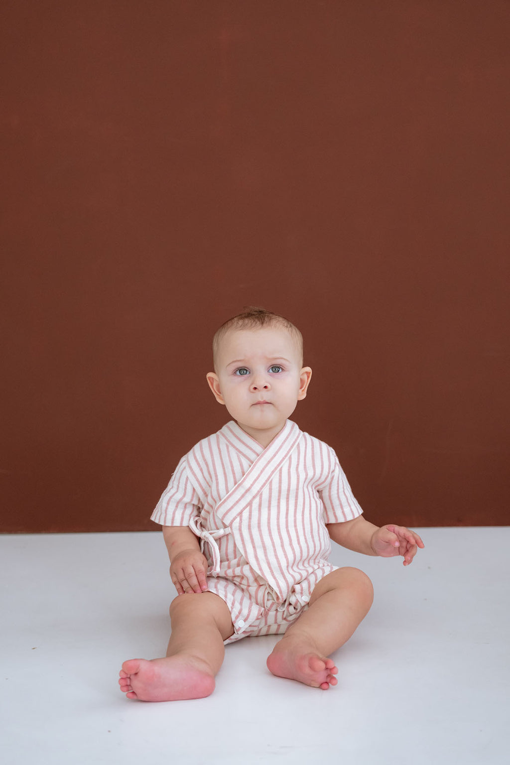 %100 Pamuk Müslin Bebek Çocuk Kimono Romper - Kısa Tulum image 11