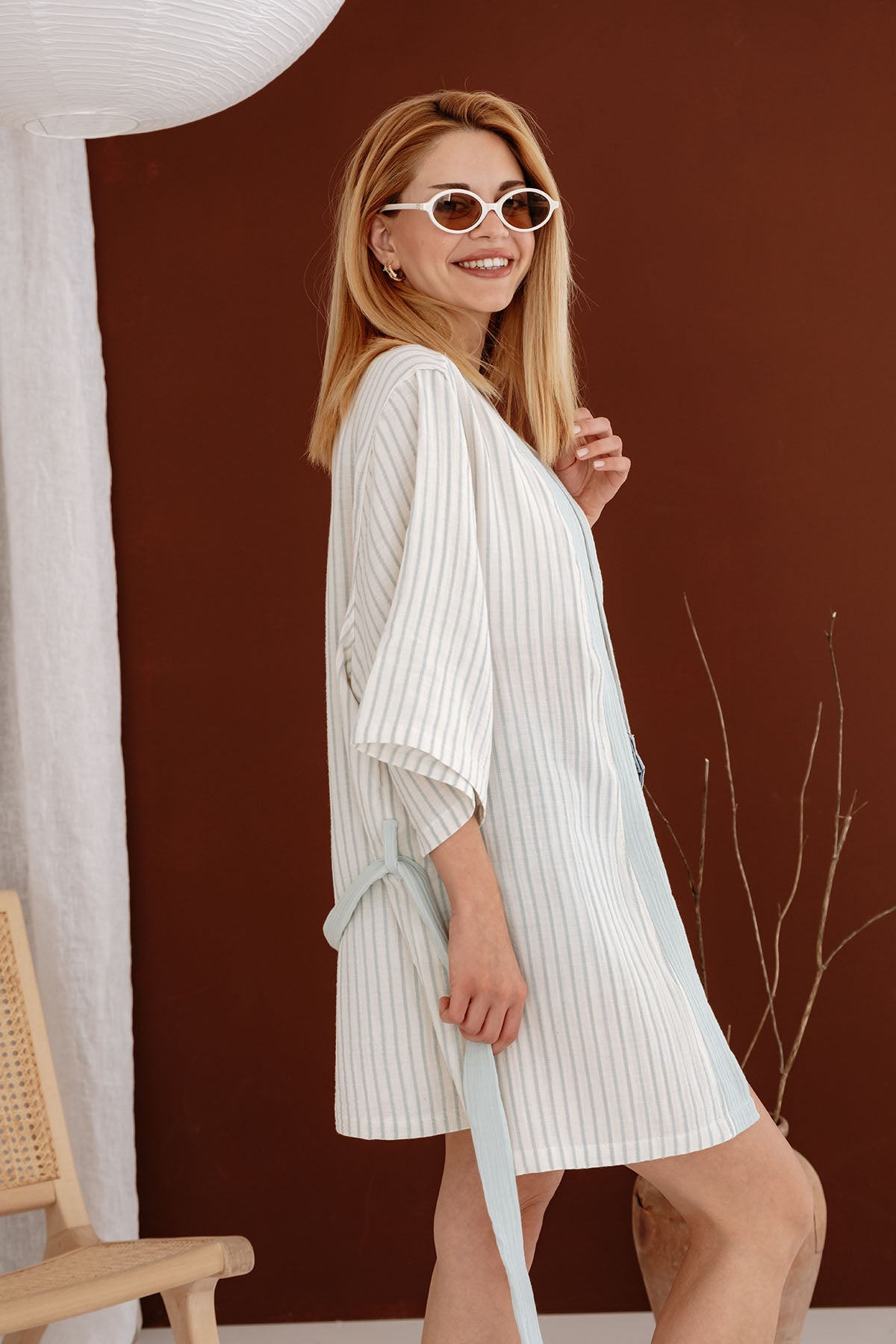 2 Kat Müslin Kimono image 13