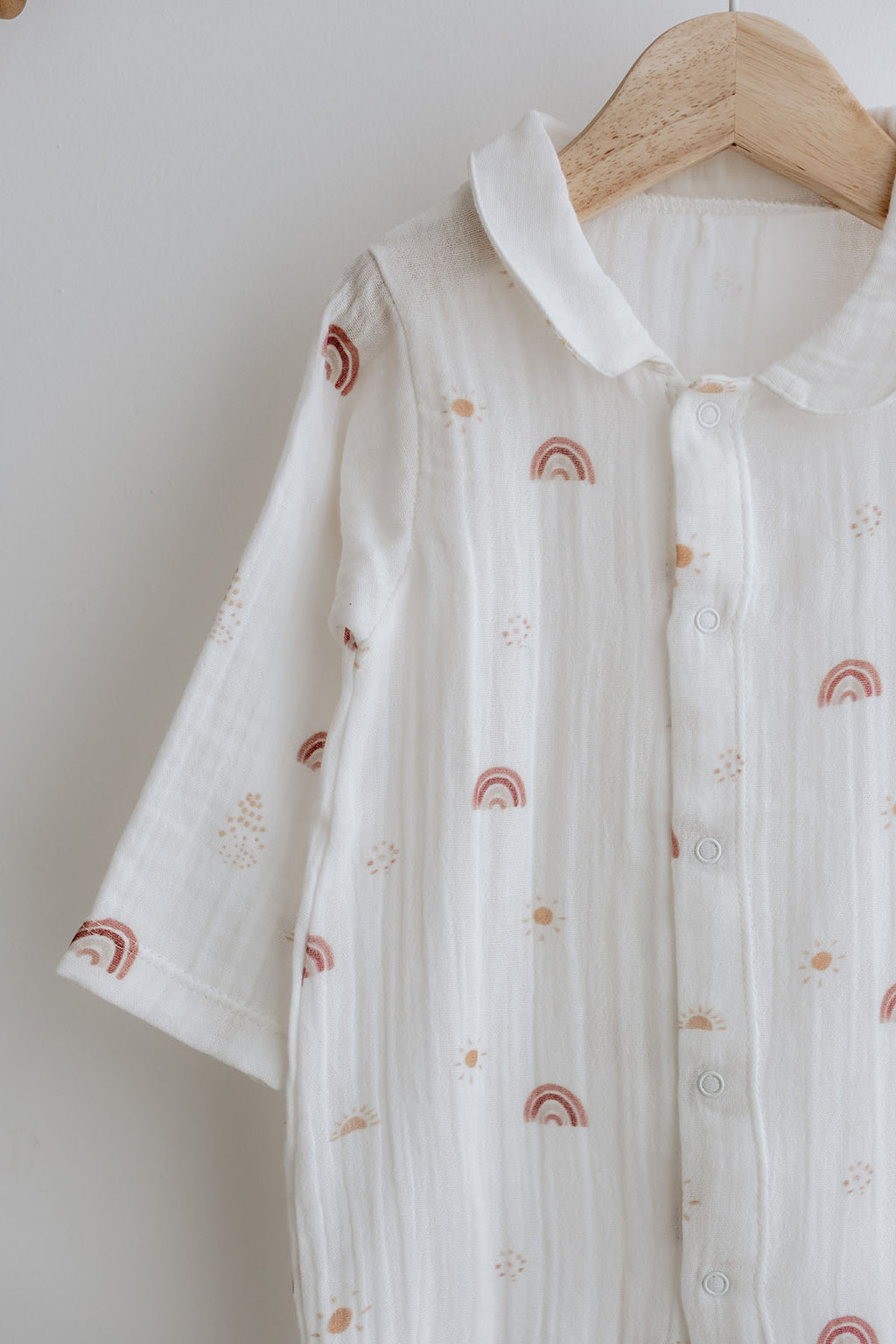 Müslin Bebek Tulumu  | Boho Rainbow image 2