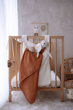 Beşik Yanı Düzenleyici Peluş Torba | Peachy Flowers image 6