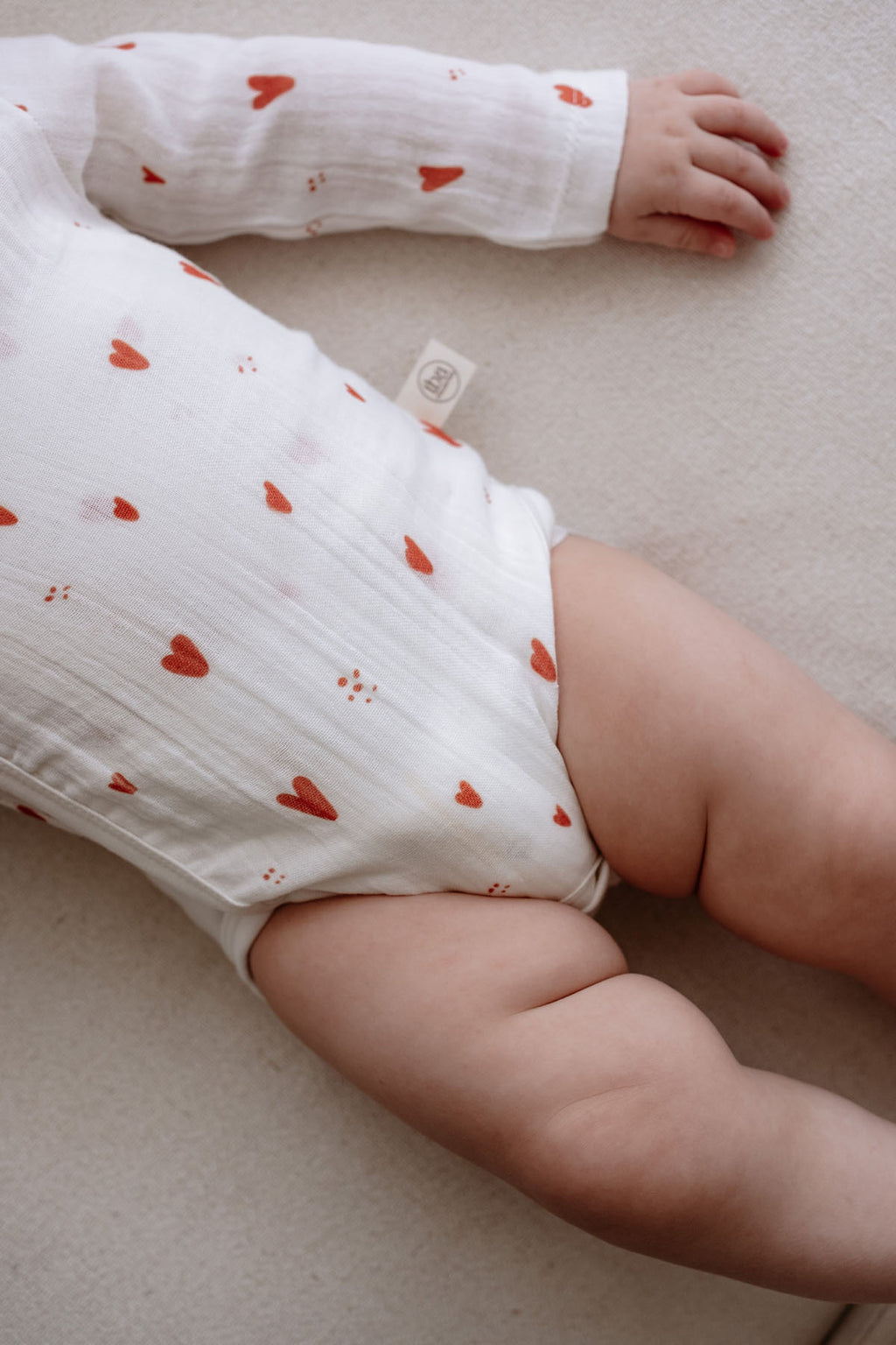 Müslin Kruvaze Body  | Red Hearts image 4