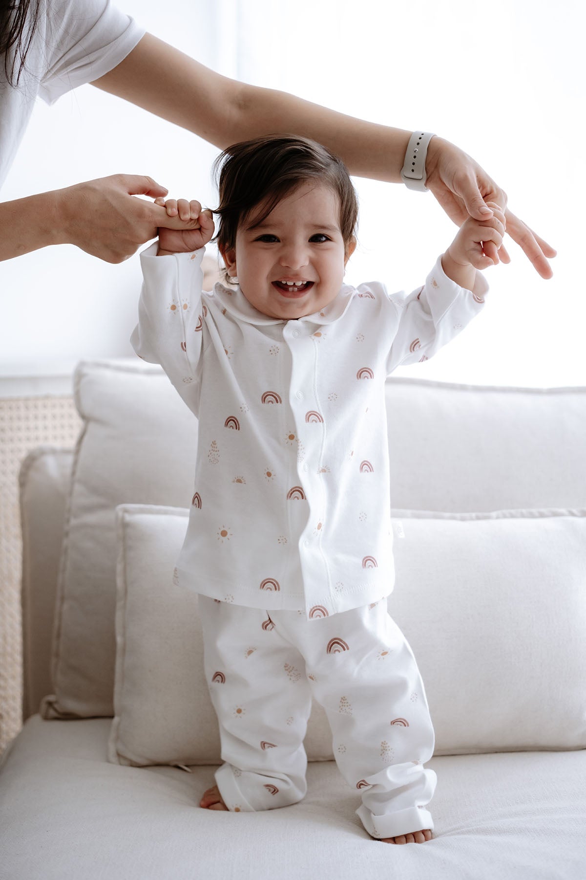 İnterlok Pijama Takımı  | Boho Rainbow image 0