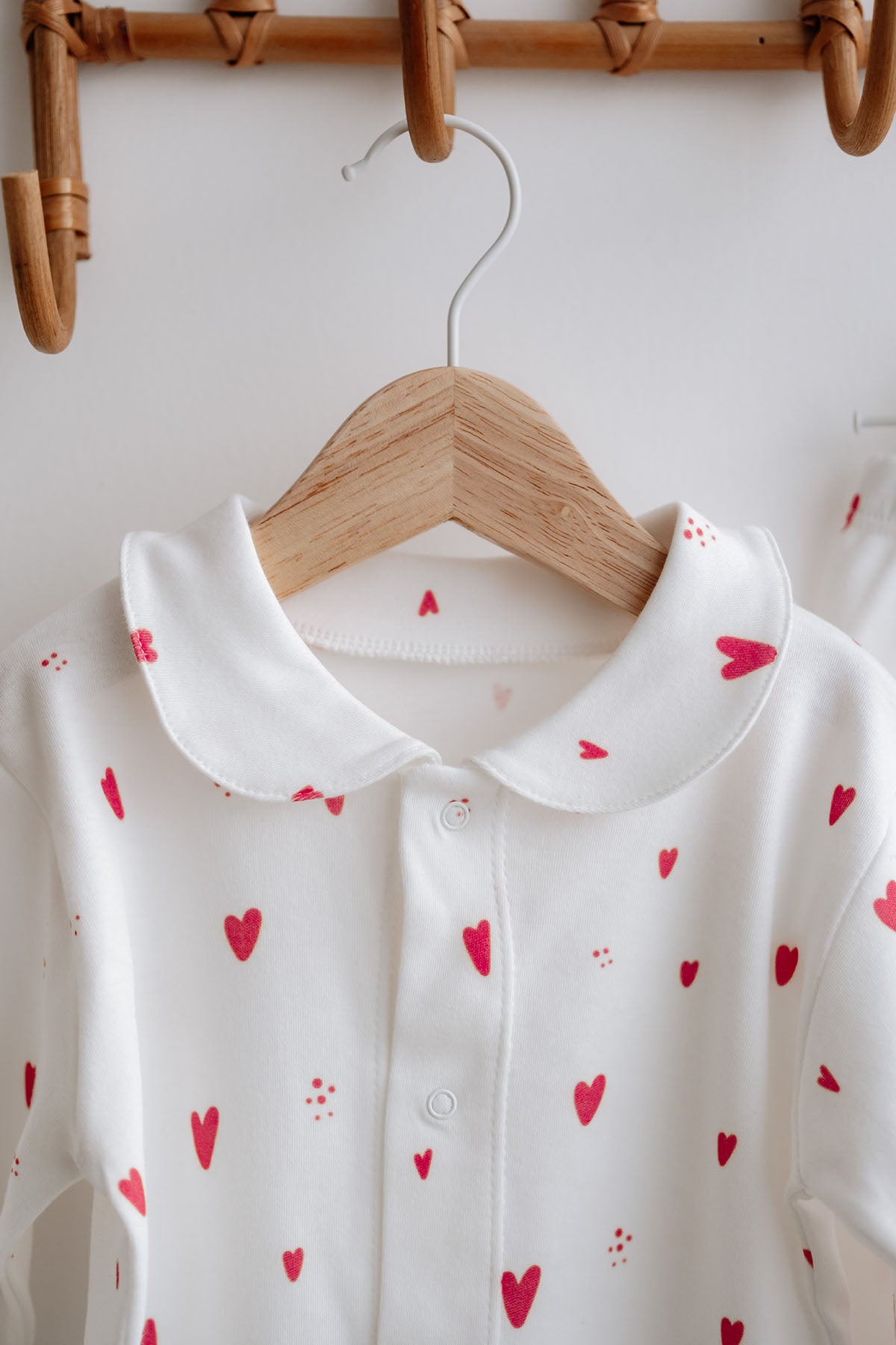 İnterlok Pijama Takımı  | Red Hearts image 1