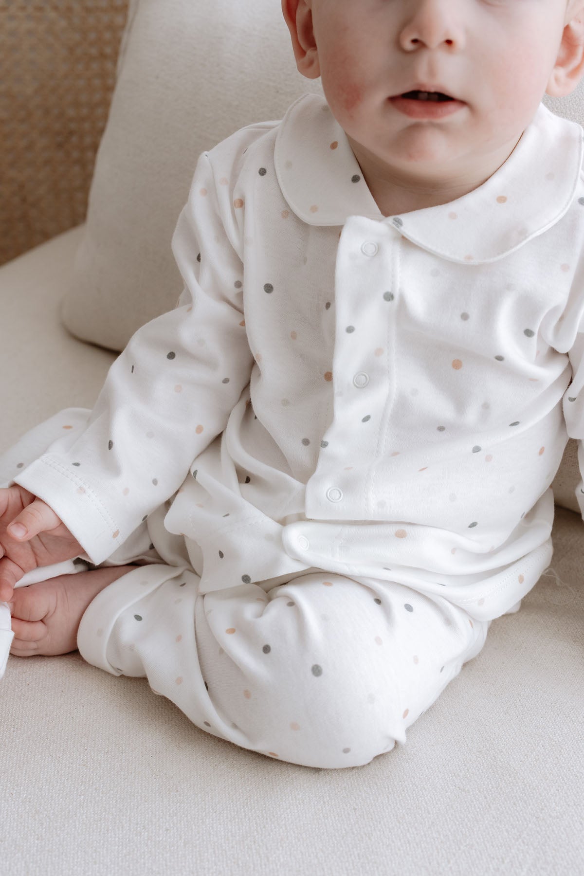 İnterlok Pijama Takımı  | Green Dots image 2