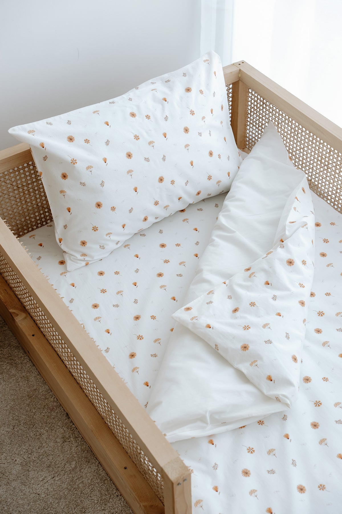 Montessori Nevresim Takımı (100x200) | Boho Floral image 0