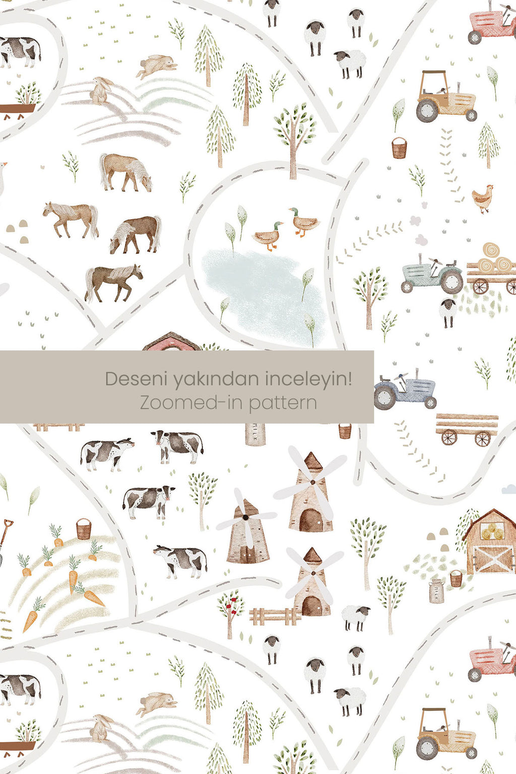 Tek Kişilik Nevresim Takımı (150x200) | Farmstead Map image 6