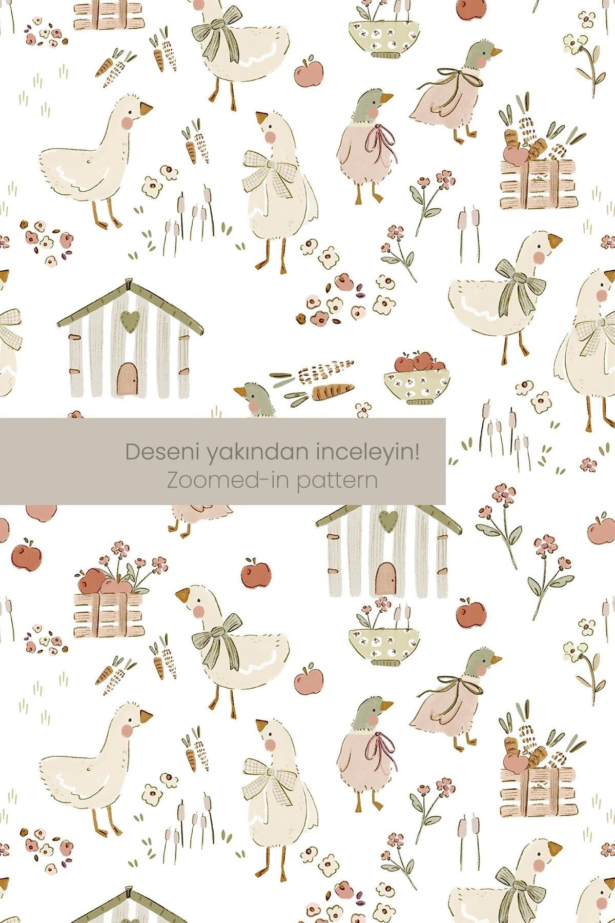 Müslin Bebek Bakım Çantası | Cottage Goose image 3