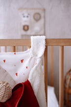 Beşik Yanı Düzenleyici Peluş Torba | Red Hearts image 2