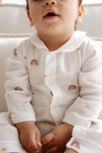 Müslin Bebek Tulumu  | Boho Rainbow image 1